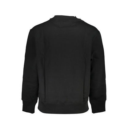 Sweatshirt by Calvin Klein for men in cotton polyester black features an exquisite silhouette, showcasing and details for a exquisite look.