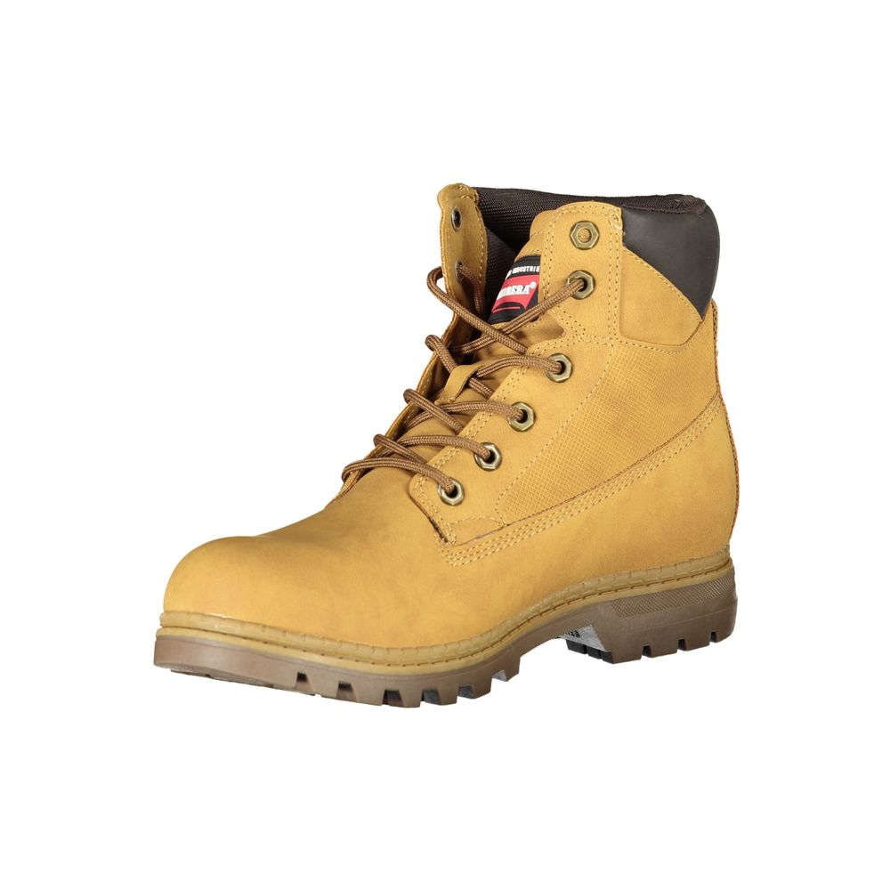 Lace-Up Boots by Carrera for men in polyester & polyethylene yellow features an dynamic silhouette, showcasing the dynamic Men's Polyester & Polyethylene Lace-Up Boots design with its distinctive and elegant .