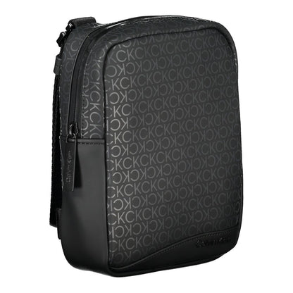 Shoulder Bag by Calvin Klein for men in polyester & polyethylene black features an effortlessly chic silhouette with a secure , ample external-pockets & internal-pockets, and versatile shoulder-strap & adjustable-strap for effortlessly chic everyday luxury.
