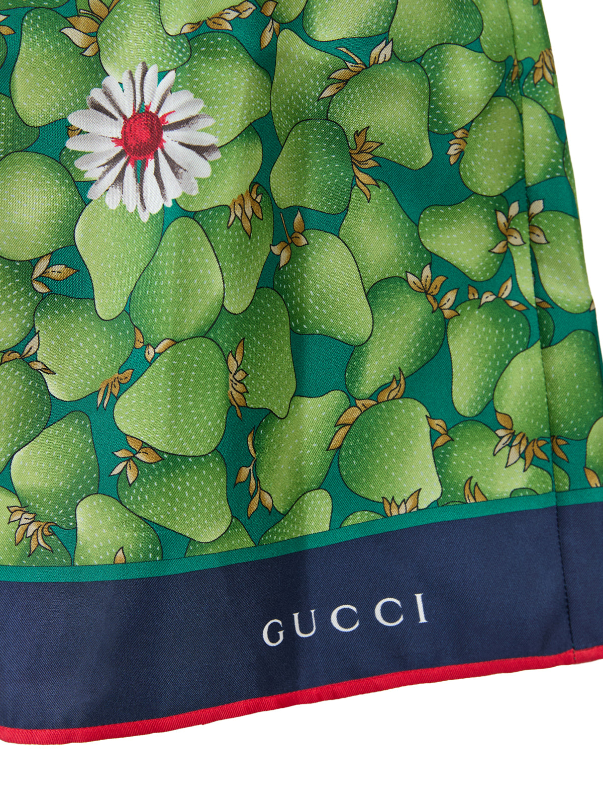 Shorts by Gucci for women in silk green features a tailored silhouette with a short and .