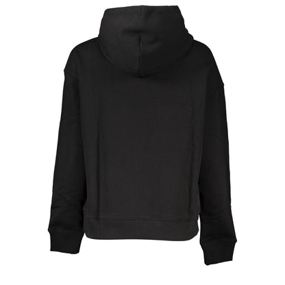 Hooded Sweatshirt Hoodie by Tommy Hilfiger for women in cotton black features a authentic silhouette, showcasing a sophisticated and authentic detail for a refined finish.