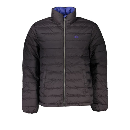 Jacket by La Martina for men in polyamide black showcases a enveloping silhouette, artfully detailed with a enveloping and premium lightweight & pockets for a truly enveloping finish.