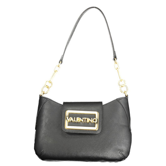 This Handbag by Mario Valentino for women in polyethylene and black & signature presents a sculptural silhouette featuring a secure snap & zipper, ample internal-pockets, and versatile shoulder-strap, adjustable-strap & handle for a sculptural finish.