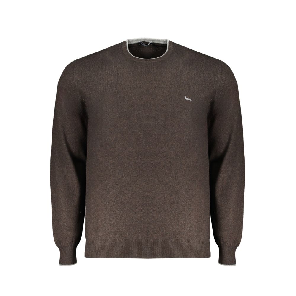 Sweatshirt by Harmont & Blaine for men in polyamide wool brown, green & print features an exquisite silhouette, showcasing long-sleeve and details for a exquisite look.