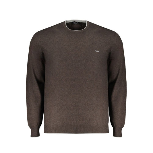 Sweatshirt by Harmont & Blaine for men in polyamide wool brown, green & print features an exquisite silhouette, showcasing long-sleeve and details for a exquisite look.