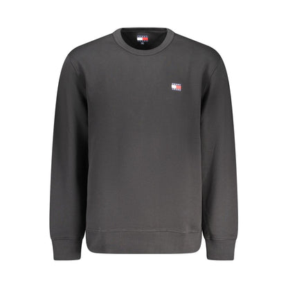 Sweatshirt by Tommy Hilfiger for men in cotton black features an magnificent silhouette, showcasing a sophisticated and detail for a truly magnificent finish.