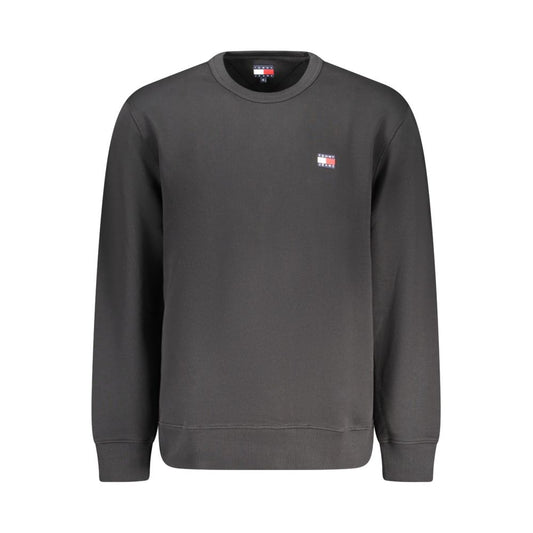 Sweatshirt by Tommy Hilfiger for men in cotton black features an magnificent silhouette, showcasing a sophisticated and detail for a truly magnificent finish.