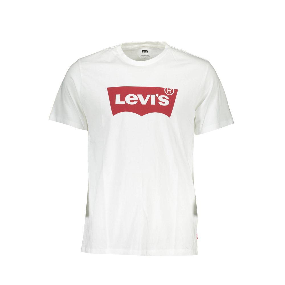 Levi's Crisp Men's Short-Sleeve Cotton T-Shirt - White Print