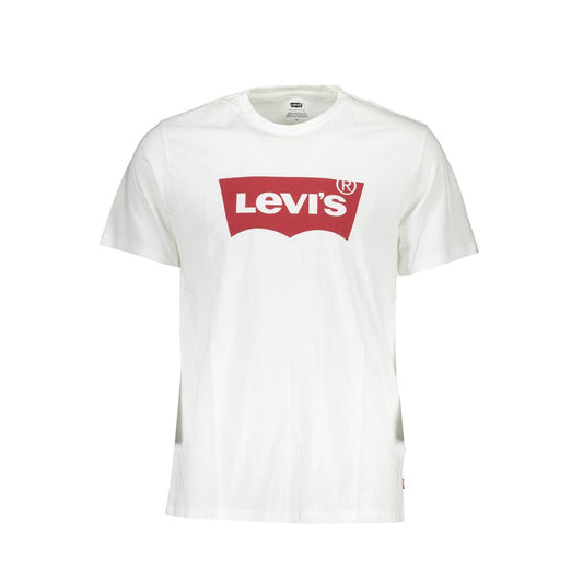 Levi's Crisp Men's Short-Sleeve Cotton T-Shirt - White Print
