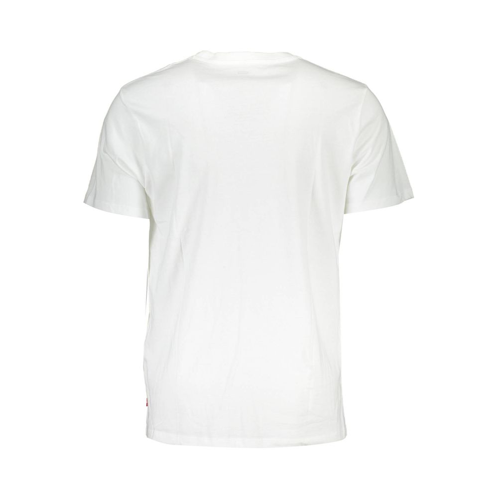 Levi's Crisp Men's Short-Sleeve Cotton T-Shirt - White Print