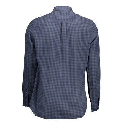 Polo Shirt by U.S. POLO ASSN. for men in leather cotton polyester polyurethane blue & patterned presents a distinguished silhouette, showcasing a sophisticated and distinguished for a truly distinguished finish.