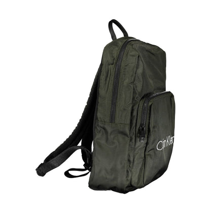 Backpack by Calvin Klein for men in polyester & polyethylene green & print features an stately silhouette from the City Polyester & Polyethylene Backpack range, with a secure zipper, ample external-pockets, internal-pockets & laptop-compartment, and versatile backpack-strap, adjustable-strap & handle.