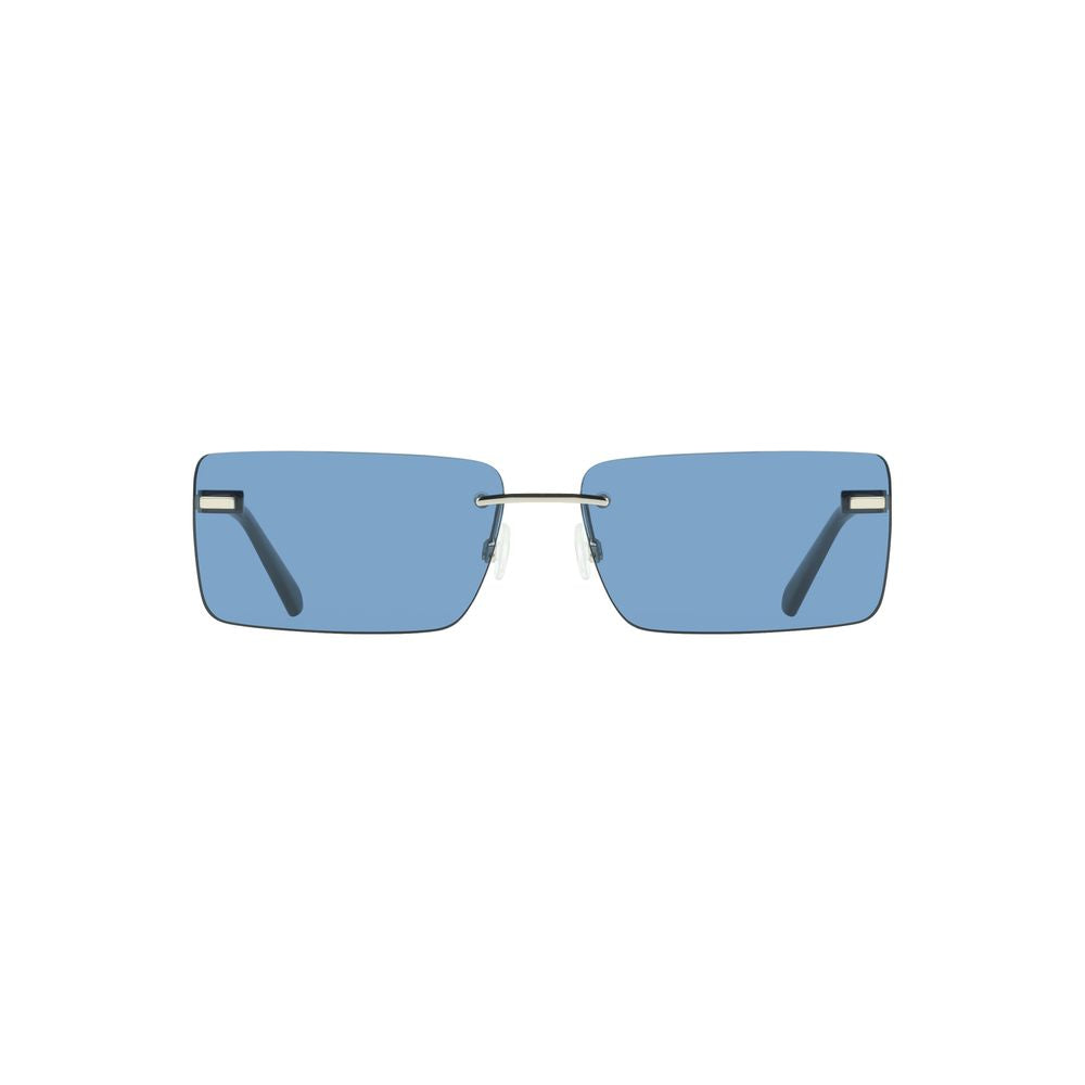Sunglasses by Calvin Klein for women in metal and blue & signature presents a sumptuous silhouette, featuring blue coloured frame and with for a sumptuous look.