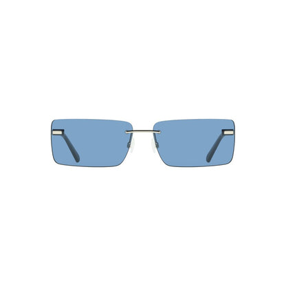 Sunglasses by Calvin Klein for women in metal and blue & signature presents a sumptuous silhouette, featuring blue coloured frame and with for a sumptuous look.