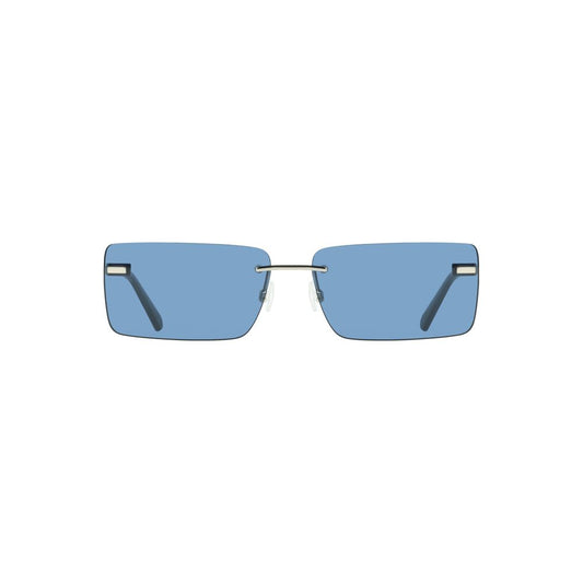 Sunglasses by Calvin Klein for women in metal and blue & signature presents a sumptuous silhouette, featuring blue coloured frame and with for a sumptuous look.