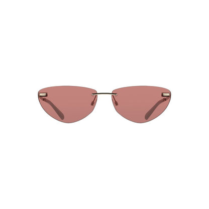 Sunglasses by Calvin Klein for women in pink features a sumptuous silhouette, showcasing a sumptuous in pink coloured frame with high-performance .