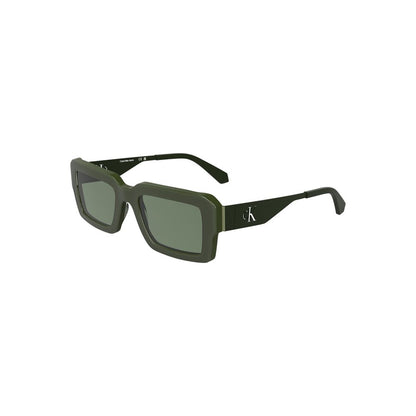 Sunglasses by Calvin Klein for women in acetate and green featuring an opulent with a sophisticated green coloured frame finish and high-performance .