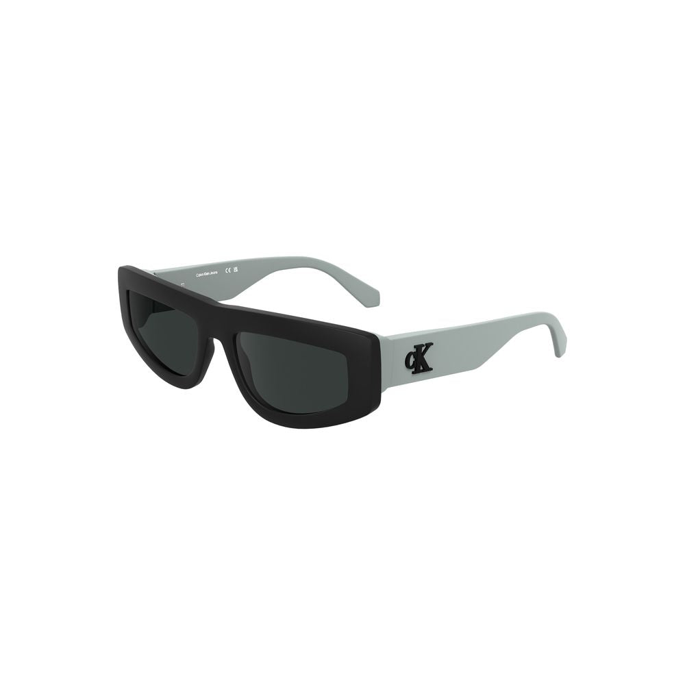 Sunglasses by Calvin Klein for women in and black presents a sumptuous silhouette, featuring black coloured frame and with for a sumptuous look.