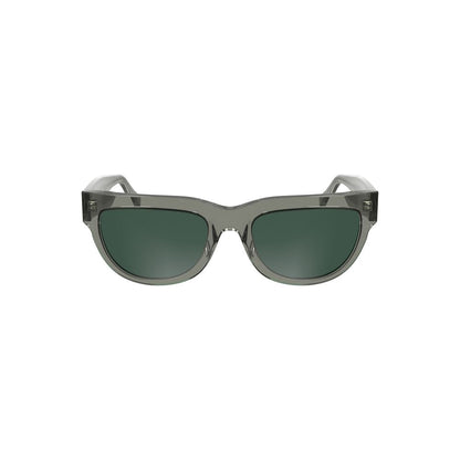 Sunglasses by Calvin Klein for women in gray features an ethereal square frame design with gray coloured frame frames and for a ethereal finish.