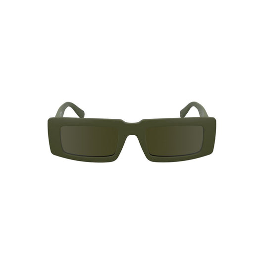 This Sunglasses by Calvin Klein for women in fabric green presents a sumptuous silhouette, showcasing a sumptuous in green coloured frame and high-performance .