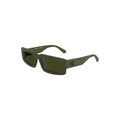 Sunglasses by Calvin Klein for women in fabric green features an lustrous with green coloured frame detailing and for a lustrous aesthetic.