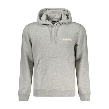Hooded Sweatshirt Hoodie by Napapijri for men in cotton gray & print features a edgy silhouette, detailed with a edgy hooded neckline and long-sleeve for a refined finish.