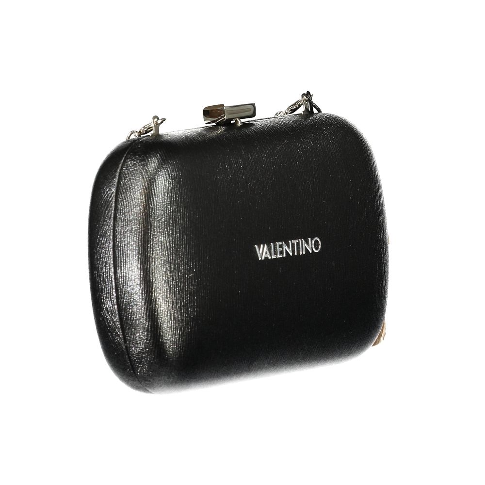 Handbag by Mario Valentino for women in polyethylene black features a refined silhouette, showcasing a secure snap, organized , and versatile shoulder-strap & detachable-strap for a refined finish.