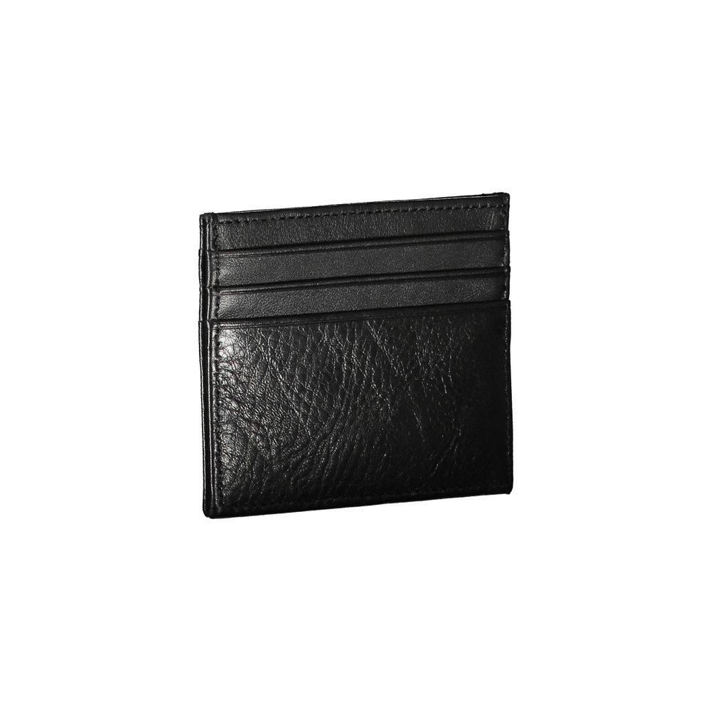 Cardholder Wallet by Tommy Hilfiger for men in leather black features a streamlined silhouette, showcasing the streamlined Leather Cardholder Wallet design with sophisticated card-organization for a premium look.