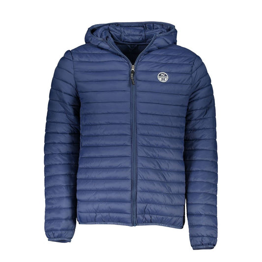 Hooded Jacket by North Sails for men in polyamide blue showcases a enveloping silhouette, artfully detailed with a enveloping hooded neckline and premium pockets & hooded for a truly enveloping finish.
