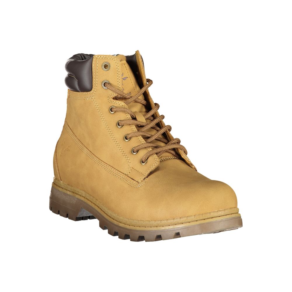 Lace-Up Boots by Carrera for men in polyester & polyethylene yellow features an dynamic silhouette, showcasing the dynamic Men's Polyester & Polyethylene Lace-Up Boots design with its distinctive and elegant .