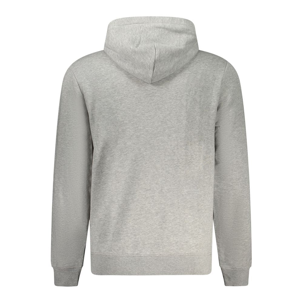 Hooded Sweatshirt Hoodie by Napapijri for men in cotton polyester gray & print features an luminous silhouette, showcasing a sophisticated and for a truly luminous look.