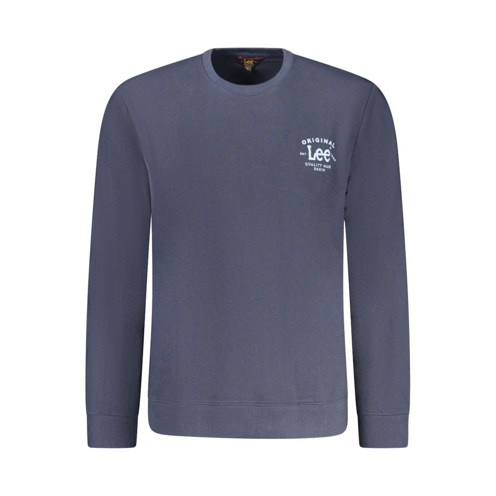 Sweatshirt by Lee for men in cotton blue features an enviable silhouette, showcasing a premium long-sleeve and refined for a truly enviable finish.