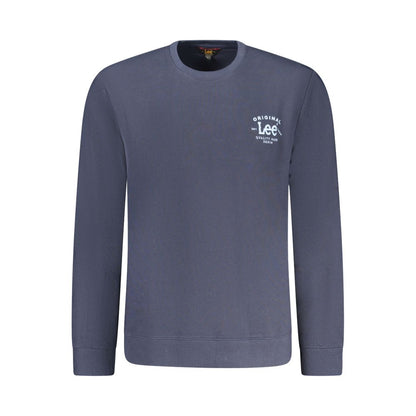 Sweatshirt by Lee for men in cotton blue features an enviable silhouette, showcasing a premium long-sleeve and refined for a truly enviable finish.