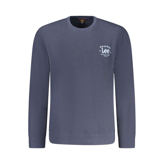 Sweatshirt by Lee for men in cotton blue features an enviable silhouette, showcasing a premium long-sleeve and refined for a truly enviable finish.