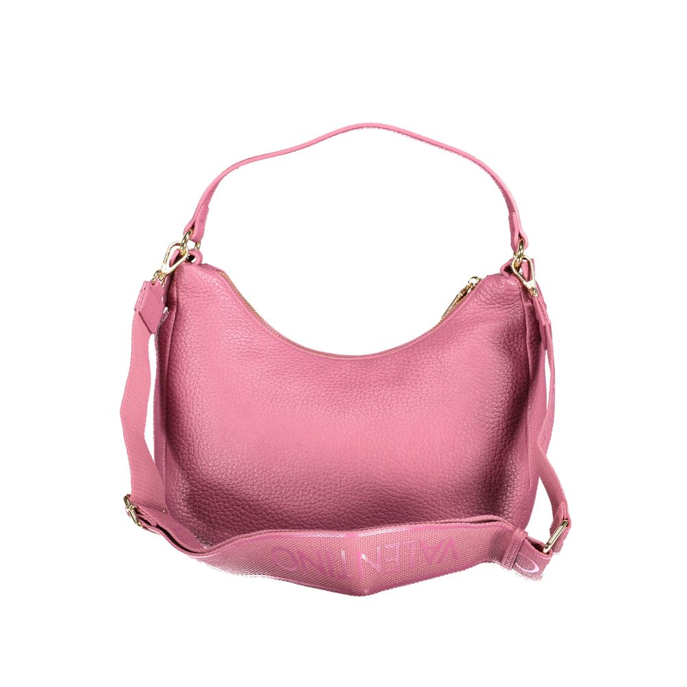Crossbody Handbag by Mario Valentino for women in polyethylene pink presents a ornamental silhouette, showcasing a secure zipper, ample internal-pockets, and versatile crossbody-strap, shoulder-strap, handle, adjustable-strap & detachable-strap for a ornamental finish.
