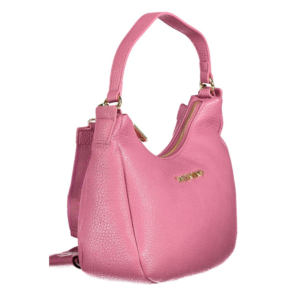 Crossbody Handbag by Mario Valentino for women in polyethylene pink features a refined silhouette, showcasing a secure zipper, organized internal-pockets, and versatile crossbody-strap, shoulder-strap, handle, adjustable-strap & detachable-strap for a refined finish.