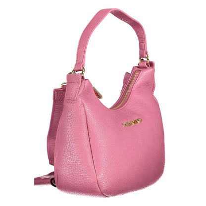 Crossbody Handbag by Mario Valentino for women in polyethylene pink features a refined silhouette, showcasing a secure zipper, organized internal-pockets, and versatile crossbody-strap, shoulder-strap, handle, adjustable-strap & detachable-strap for a refined finish.