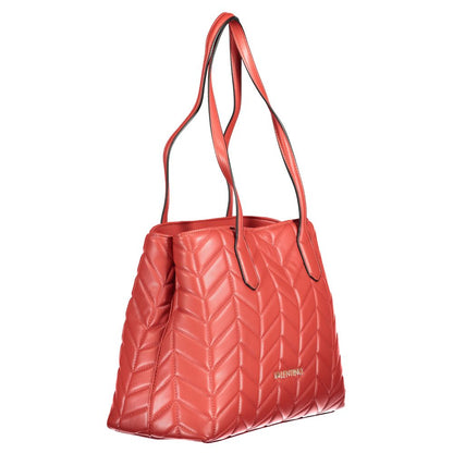 Handbag by Mario Valentino for women in polyethylene red features a exquisite silhouette, showcasing a secure zipper & magnetic and exquisite internal-pockets with versatile handle for a exquisite finish.