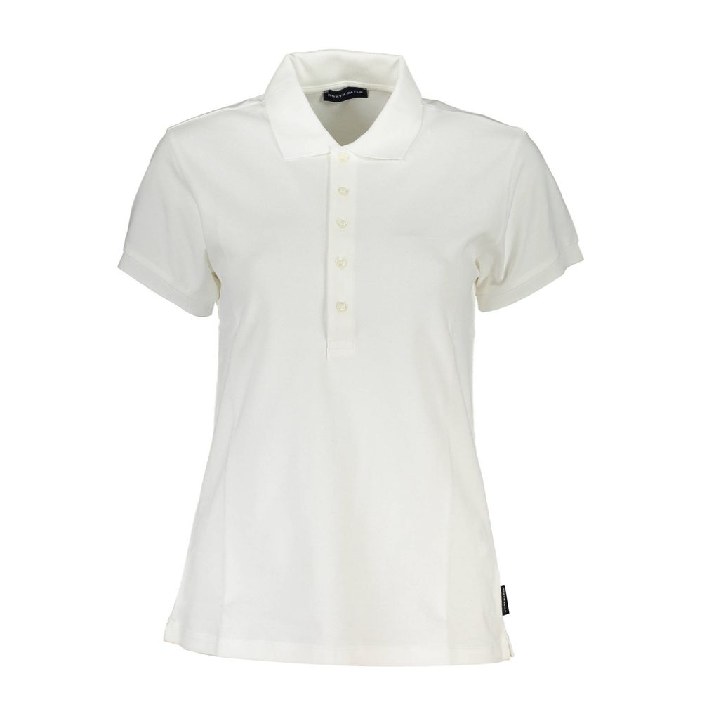 Polo Shirt by North Sails for women in stretch organic cotton white showcases a enviable silhouette, featuring a refined and short-sleeve for a enviable finish.