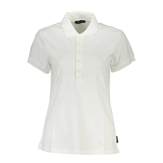 Polo Shirt by North Sails for women in stretch organic cotton white showcases a enviable silhouette, featuring a refined and short-sleeve for a enviable finish.