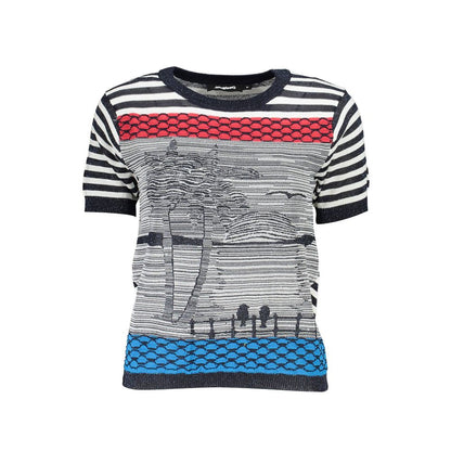 Desigual Women's Polyamide Polyester & Cotton Sweater - Blue Signature