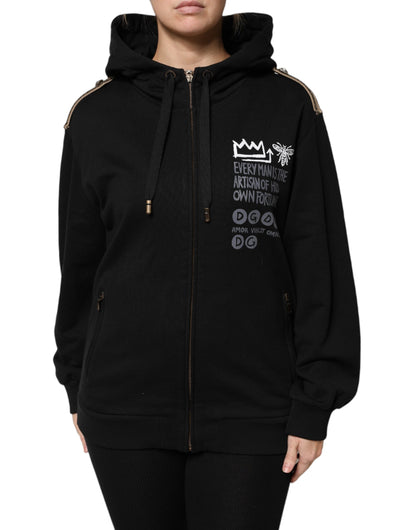 Dolce & Gabbana Women's Cotton Hooded Jacket - Black