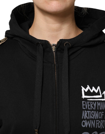 Dolce & Gabbana Women's Cotton Hooded Jacket - Black