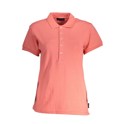 Polo Shirt by North Sails for women in stretch organic cotton pink features a eye catching silhouette, showcasing a refined and short-sleeve for a eye catching finish.