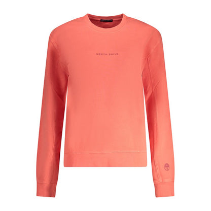 Sweatshirt by North Sails for women in cotton pink features an exquisite silhouette, showcasing long-sleeve and details for a exquisite look.