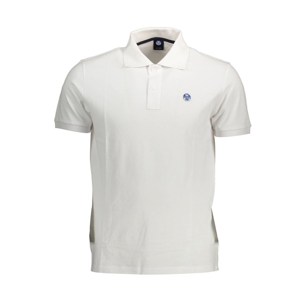 Polo Shirt by North Sails for men in cotton white presents a distinguished silhouette, showcasing a sophisticated and distinguished short-sleeve for a truly distinguished finish.
