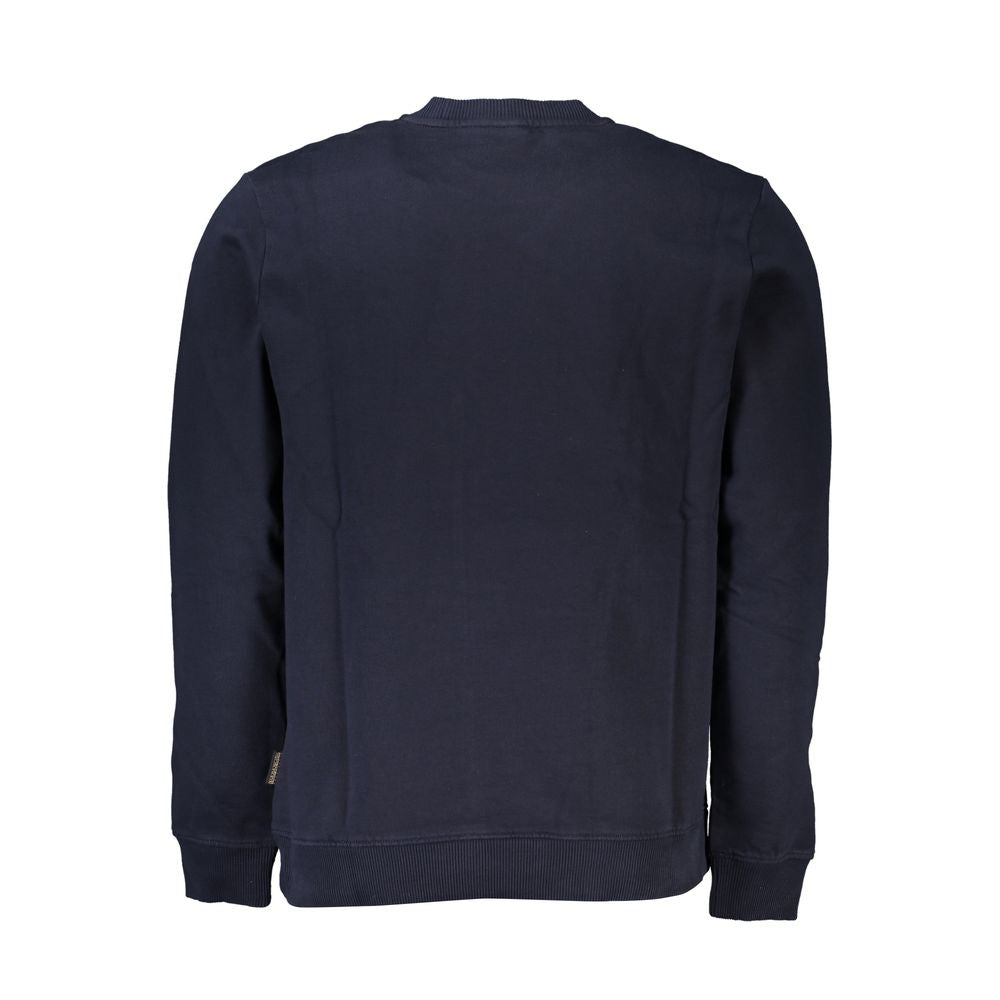 Sweatshirt by Napapijri for men in organic cotton & polyester blue features a unrivaled silhouette with a refined crew neckline and unrivaled detailing for a sophisticated look.