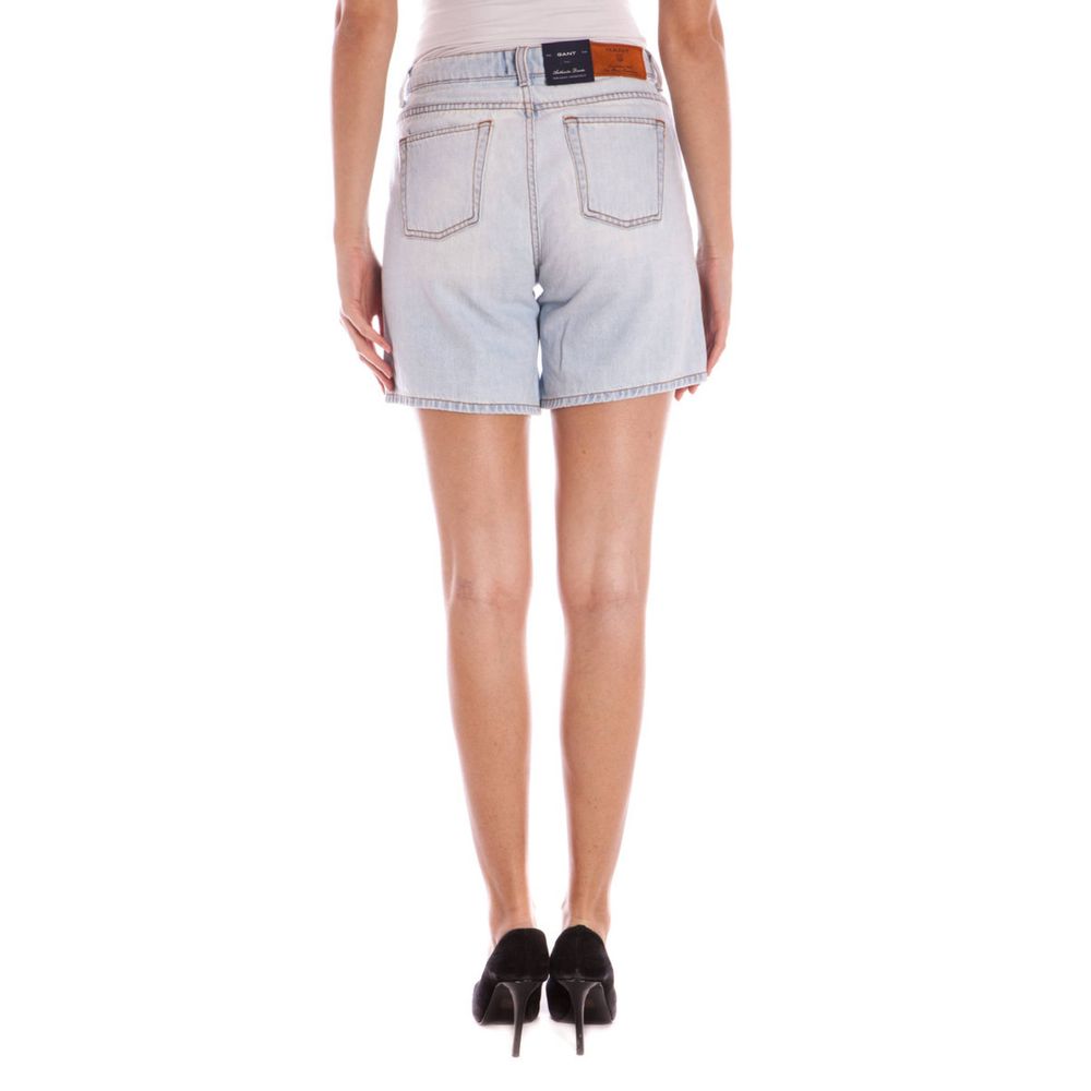Denim Shorts by Gant for women in denim cotton light-blue features an unrivaled comfort and short with an unrivaled comfort .