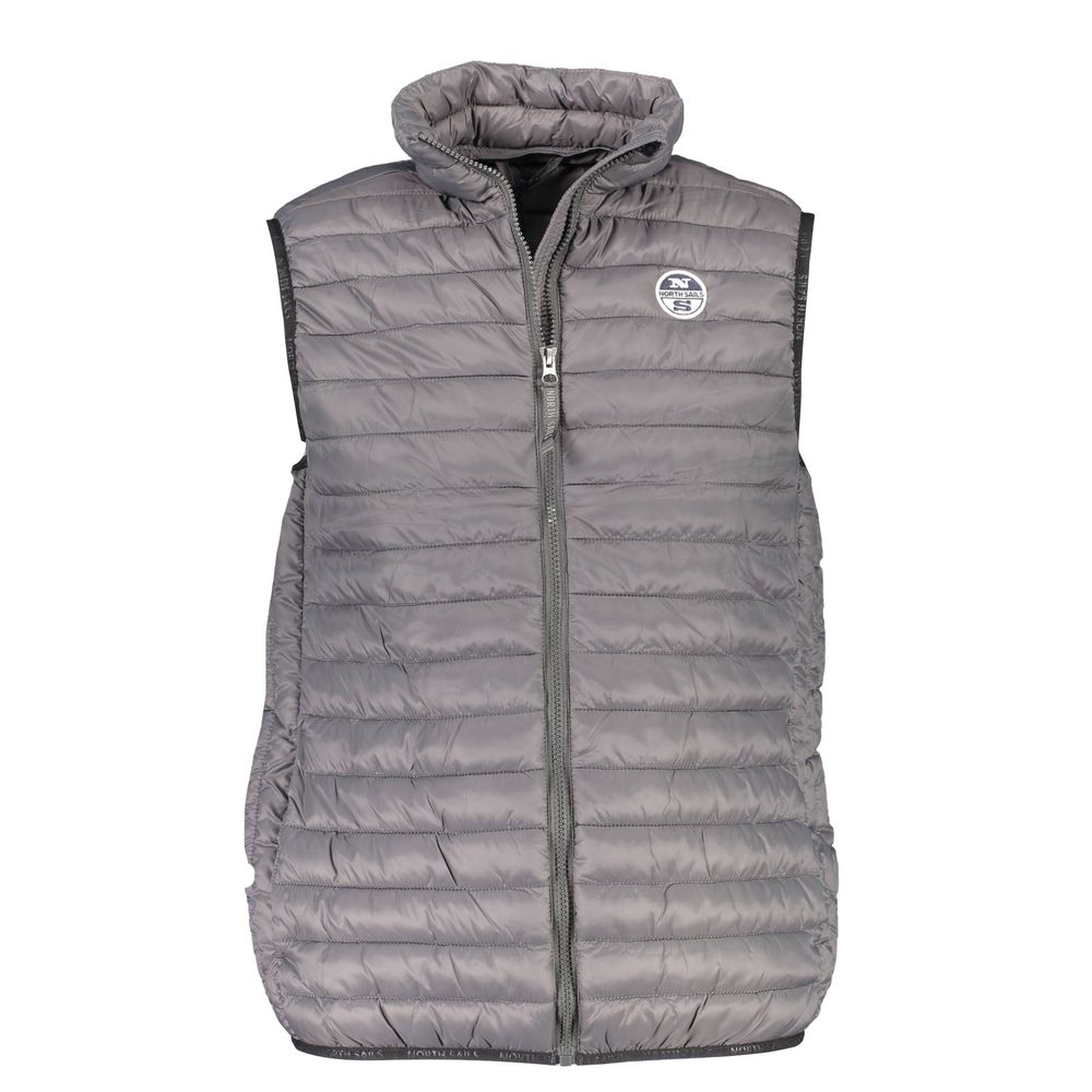 Vest by North Sails for men in polyamide brown & gray features a stylish silhouette, showcasing distinct pockets and a refined for a truly stylish finish.