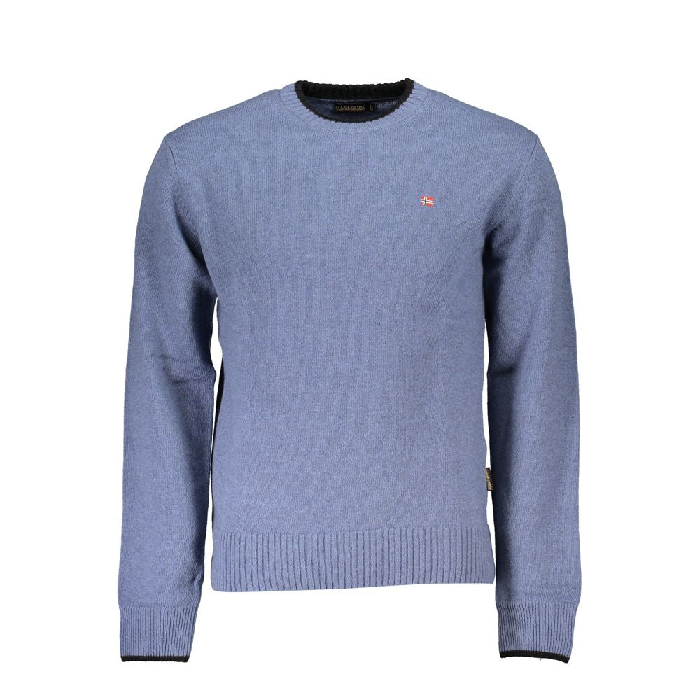 Sweatshirt by Napapijri for men in polyamide blue features an provocated silhouette, detailed with a provocated and a refined for a sophisticated aesthetic.